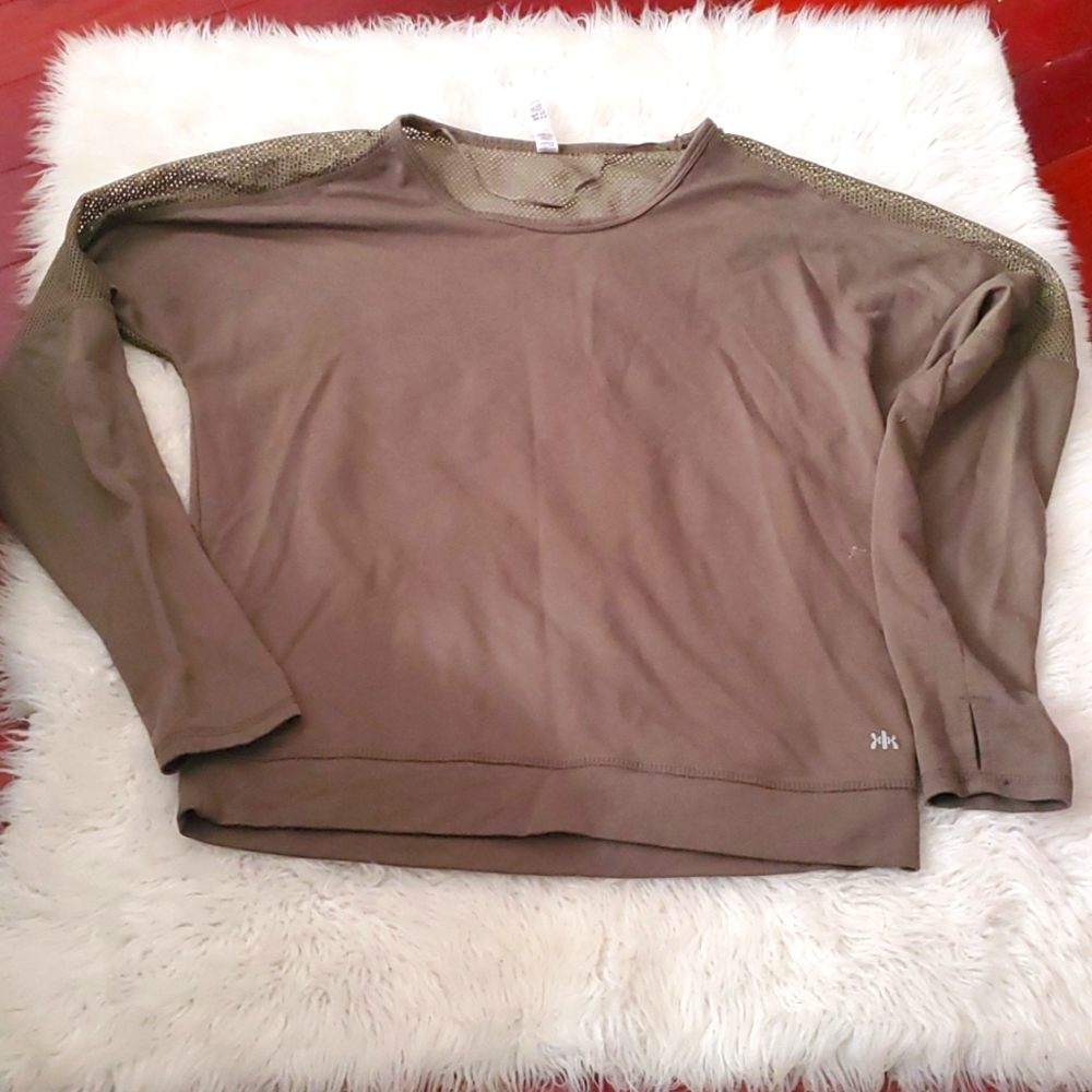Olive Green Activewear Top
